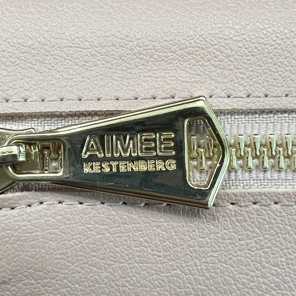 EUC Aimee Kestenberg Marietta Flat Bifold Blush Pink Vegan Leather Wallet - Picture 4 of 8